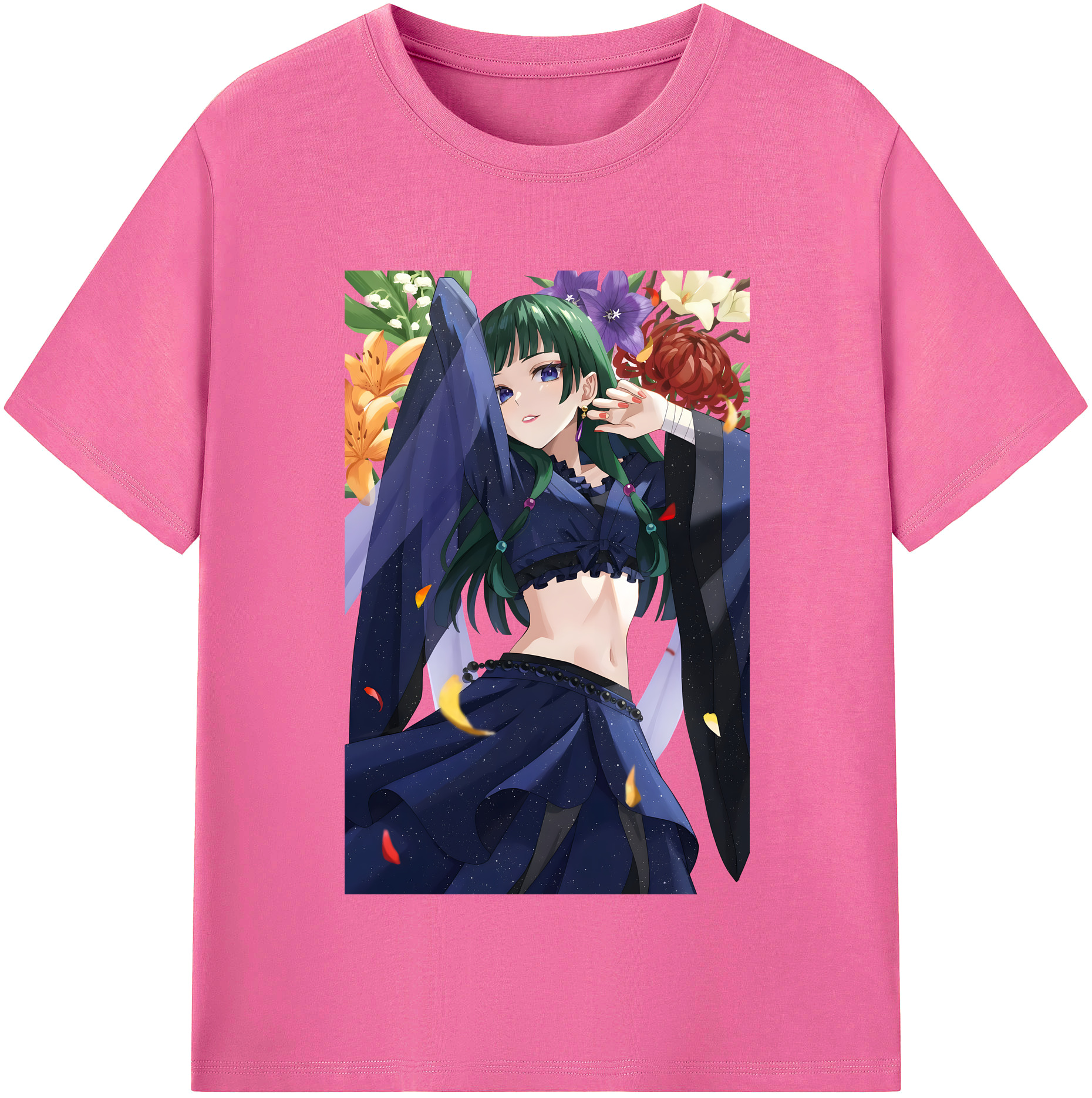 （画像用） 薬屋のひとりごと The Apothecary Diaries レディースカジュアルプリントTシャツ（綿100％）